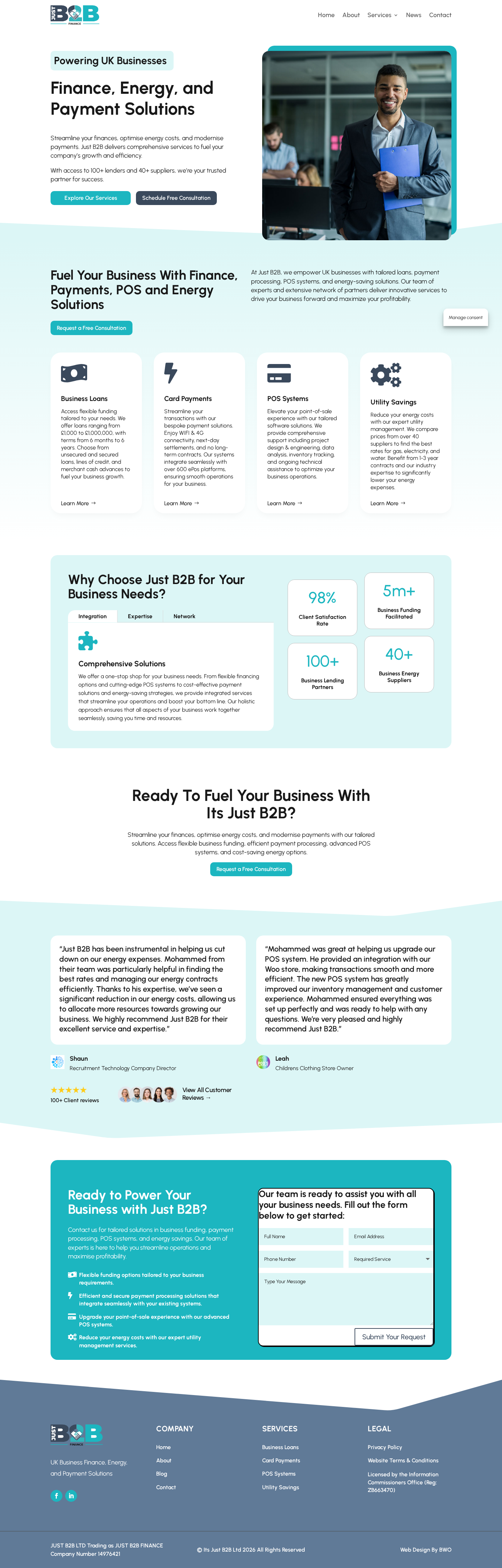 Mo's real itsjustb2b.com homepage, captured before it went offline